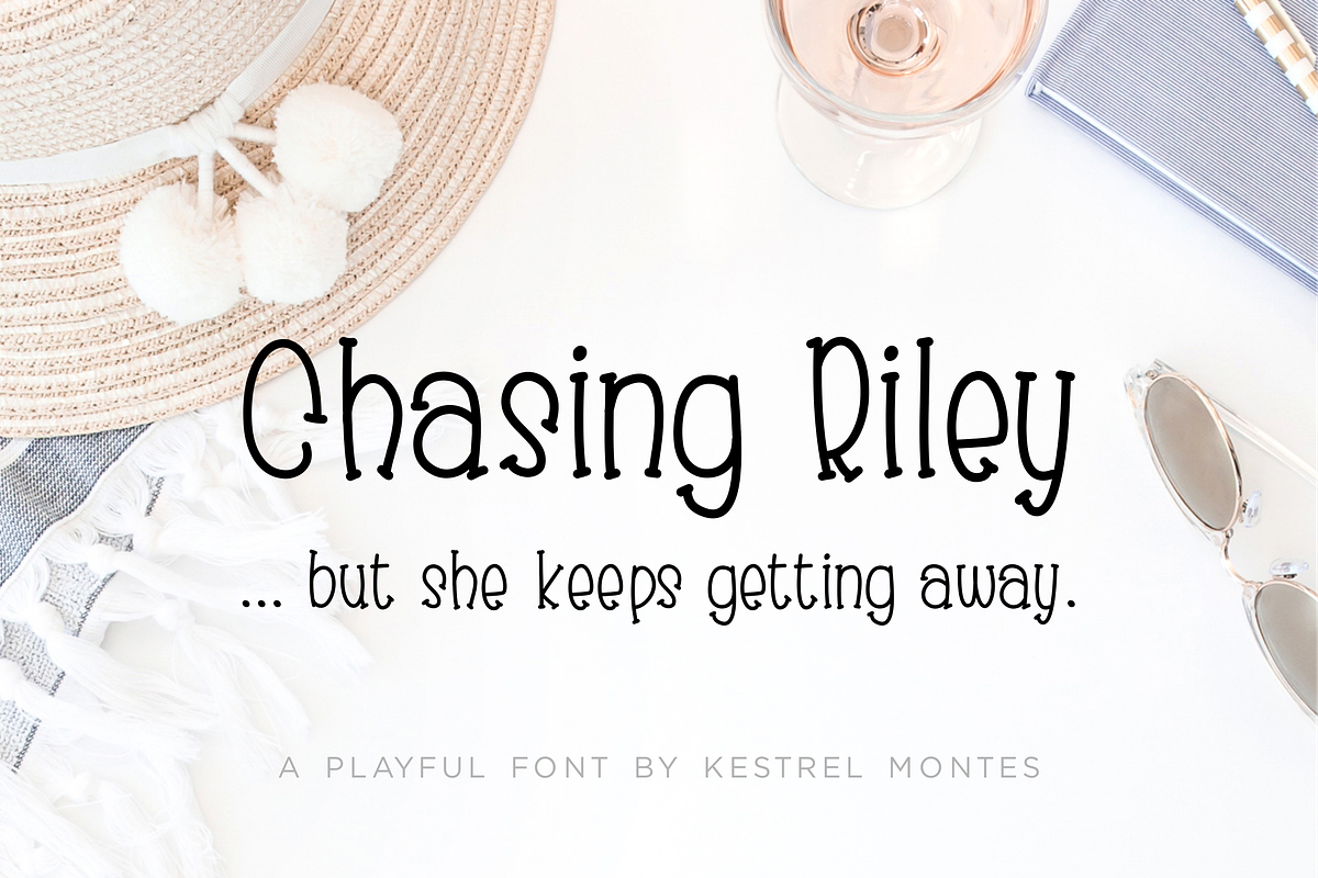 Chasing Riley by Kestrel Montes in Slab Serif Fonts - product preview 8