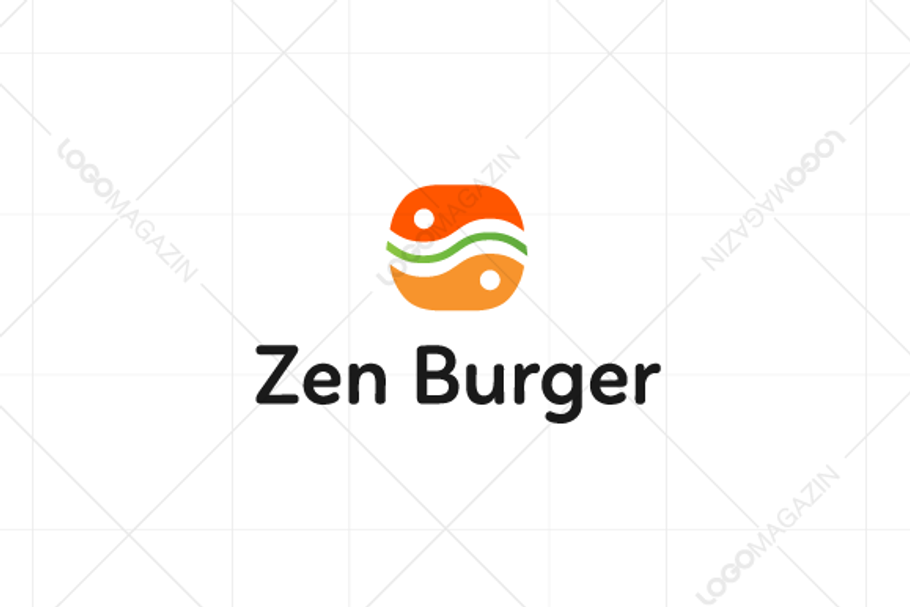 Zen Burger Sandwich Logo