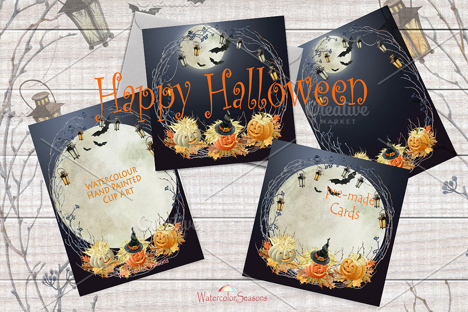 Halloween watercolor Collection in Graphics - product preview 8