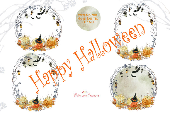 Halloween watercolor Collection in Graphics - product preview 3