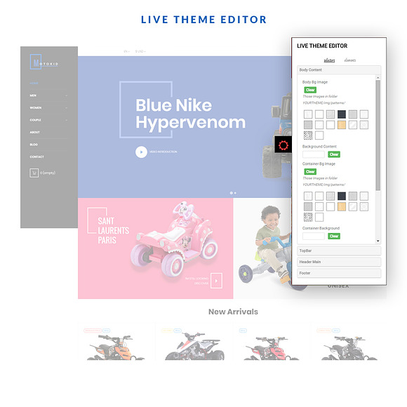 LEO MOTOKID - KID CAR, ELECTRIC CAR, in Bootstrap Themes - product preview 3