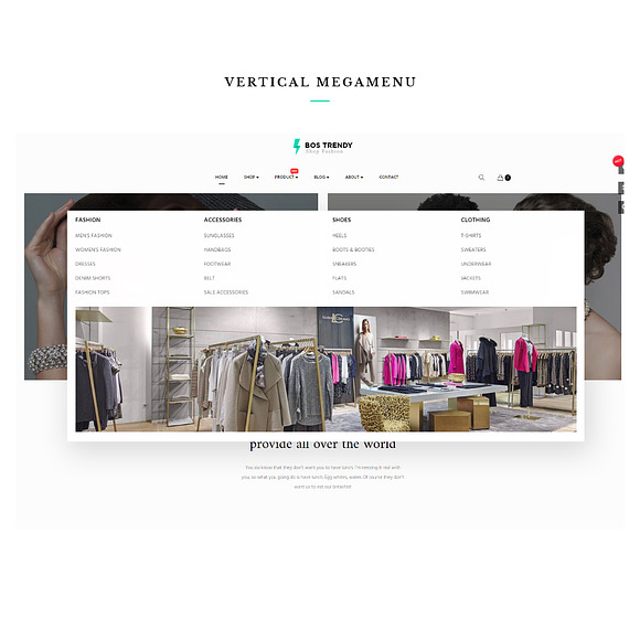 BOS TRENDY - FASHION AND ACCESSORIES in Bootstrap Themes - product preview 1