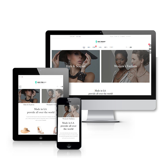 BOS TRENDY - FASHION AND ACCESSORIES in Bootstrap Themes - product preview 2