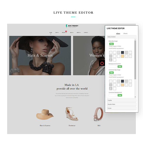 BOS TRENDY - FASHION AND ACCESSORIES in Bootstrap Themes - product preview 4
