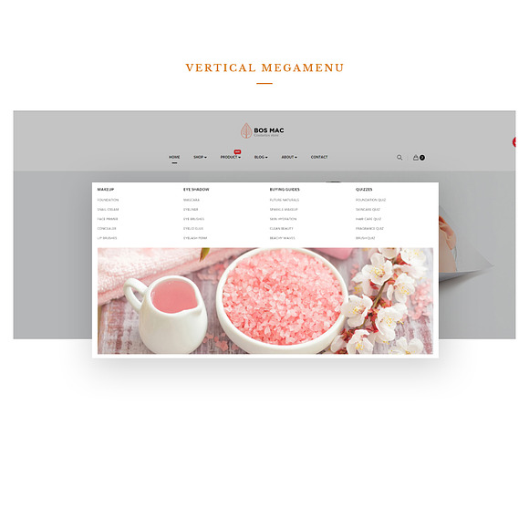 BOS MAC - COSMETIC AND BEAUTY STORE in Bootstrap Themes - product preview 1