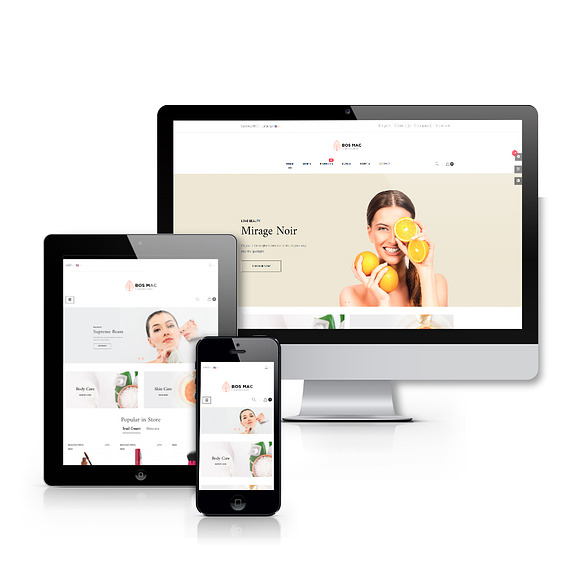 BOS MAC - COSMETIC AND BEAUTY STORE in Bootstrap Themes - product preview 2