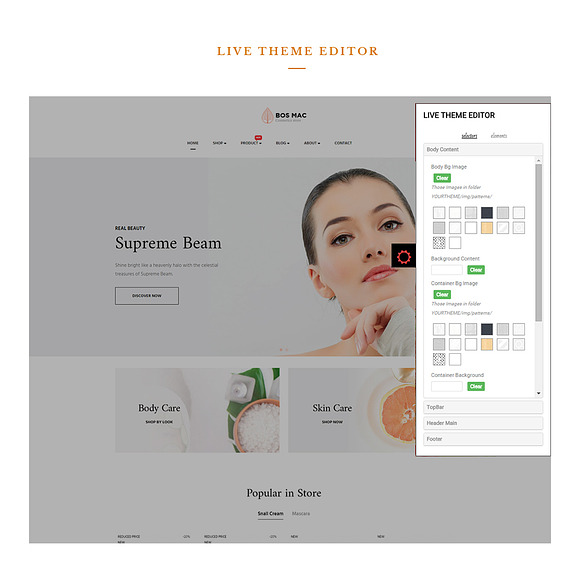 BOS MAC - COSMETIC AND BEAUTY STORE in Bootstrap Themes - product preview 4