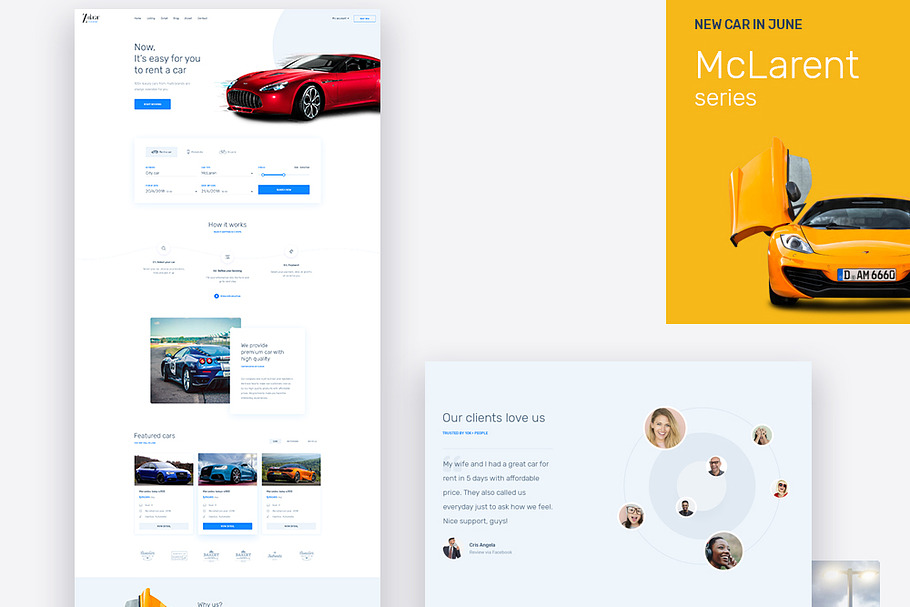LEO RENT CAR - BEST CAR RENTAL WEBSI in Bootstrap Themes - product preview 8