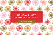 Holiday Burst Seamless Pattern