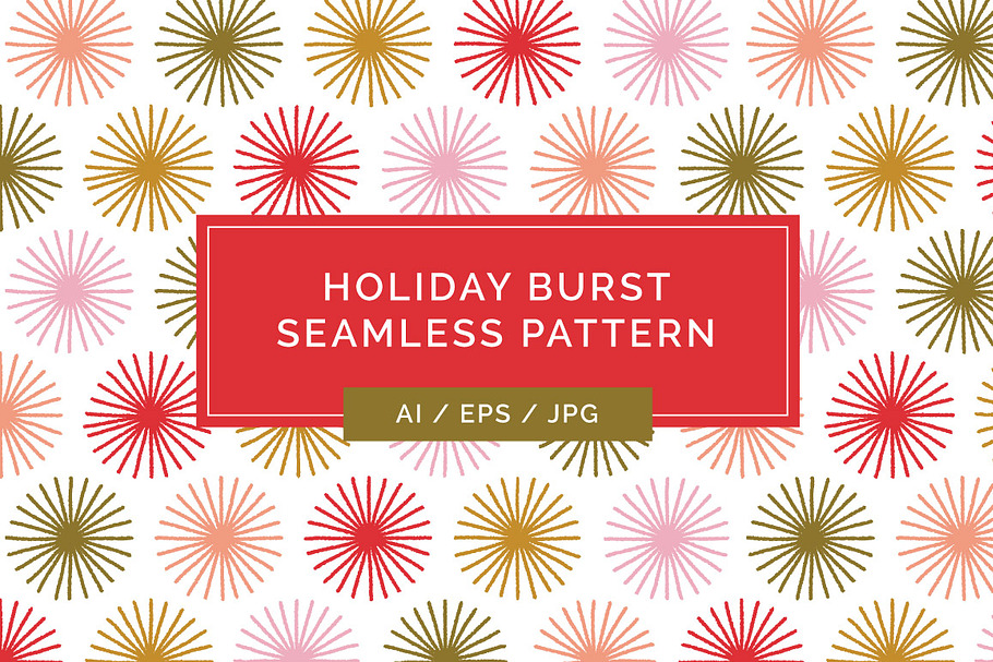 Holiday Burst Seamless Pattern in Patterns - product preview 8