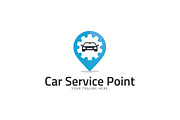 Car Service Location Logo Template