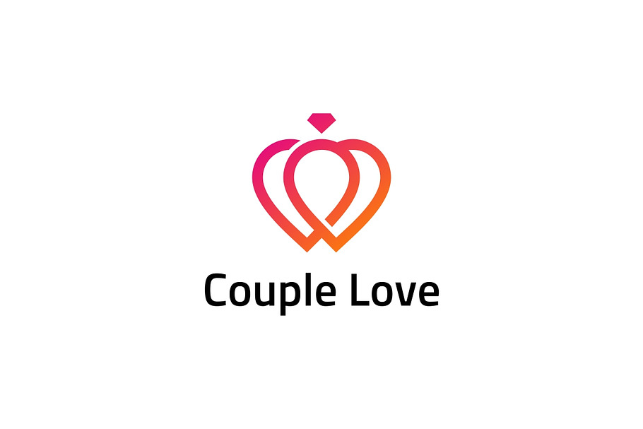Couple Love - Love Ring Logo