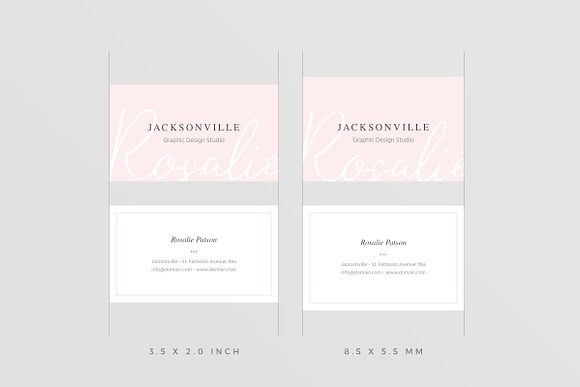 Jacksonville Business Card in Business Card Templates - product preview 4
