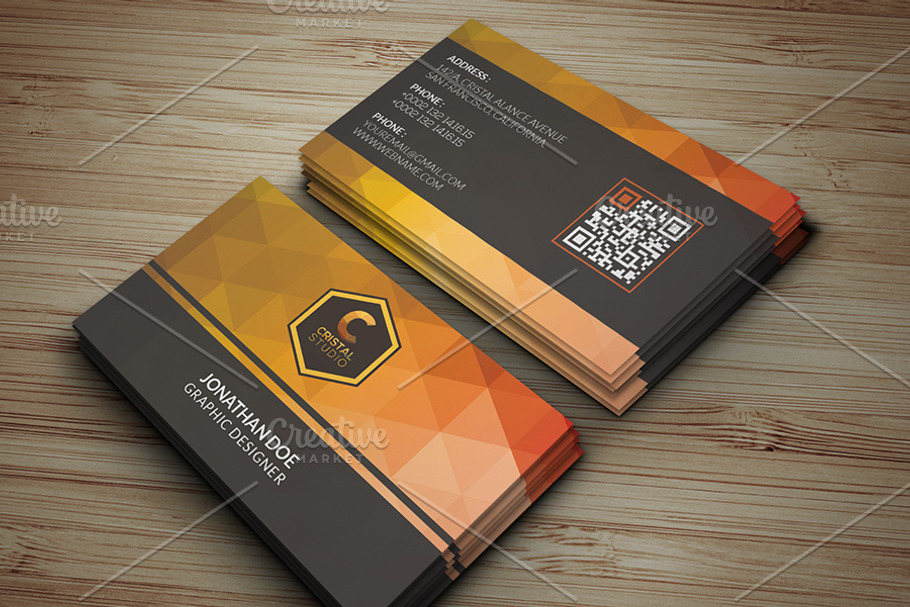 Abstract Corporate Business Card