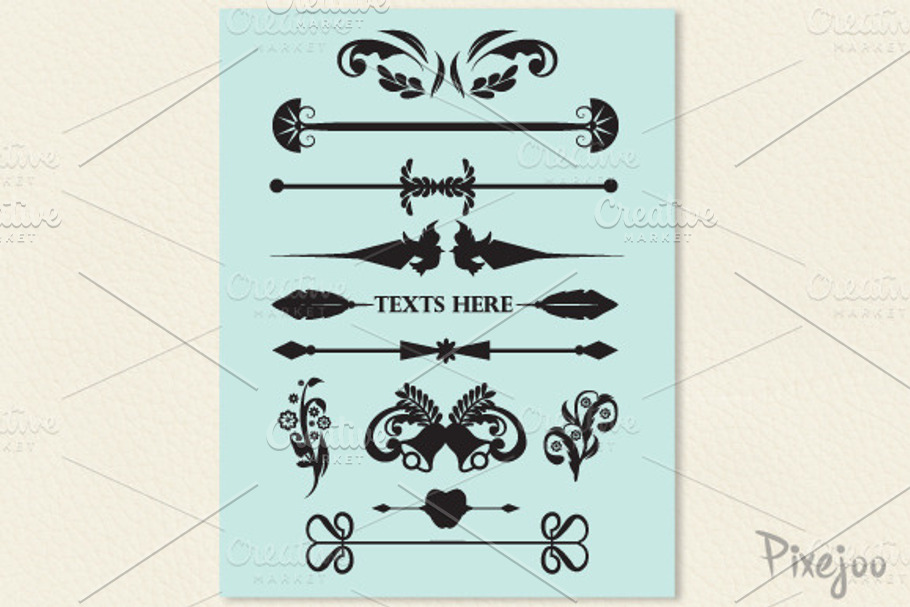 11 Page Dividers Clipart #2 in Objects - product preview 8