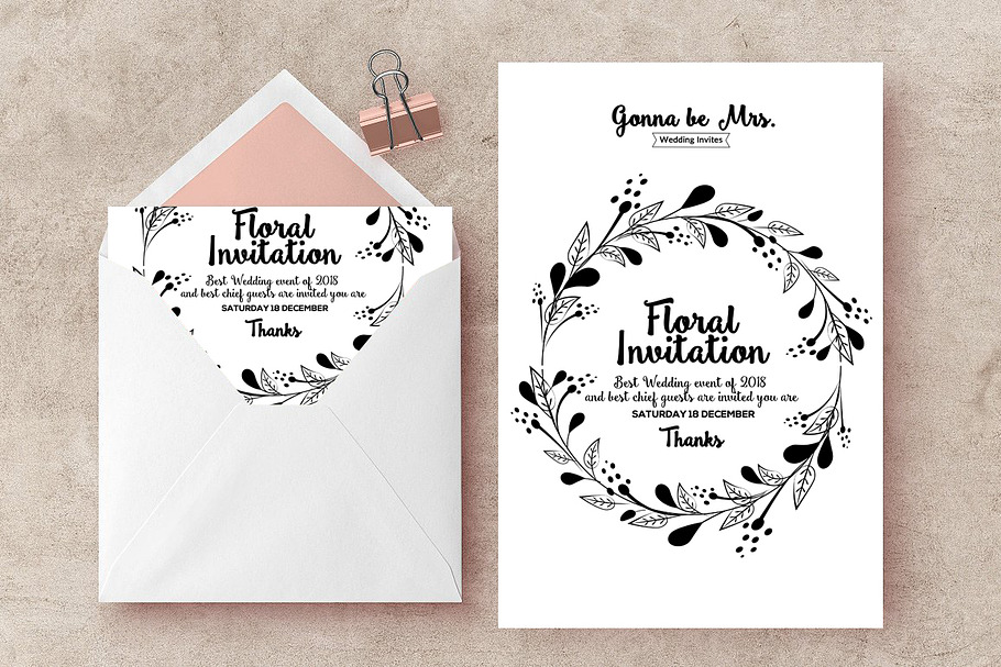Ornament Invite Templates in Wedding Templates - product preview 8