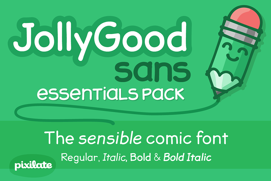JollyGood Sans Essentials in Comic Sans Fonts - product preview 8