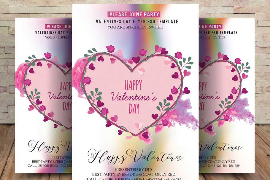 Happy Valentines Day Flyer