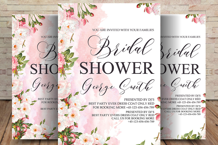Bridal Shower Invitation in Wedding Templates - product preview 8