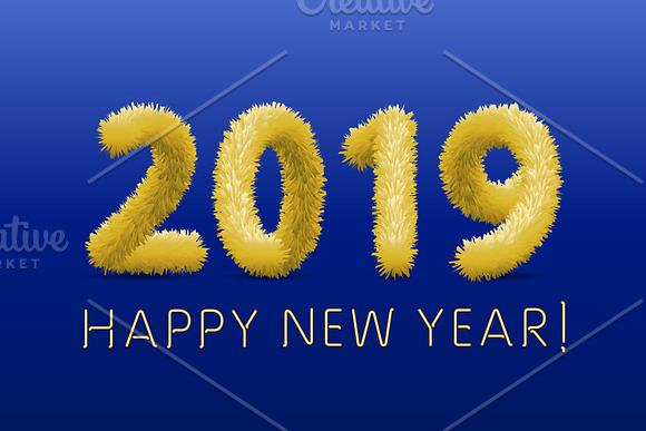 shaggy wooly 2019 Happy New Year in Graphics - product preview 1