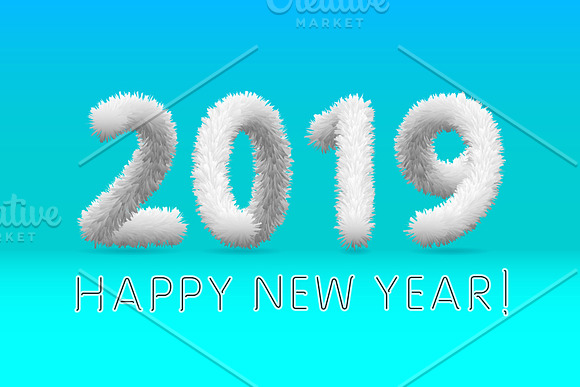 shaggy wooly 2019 Happy New Year in Graphics - product preview 3