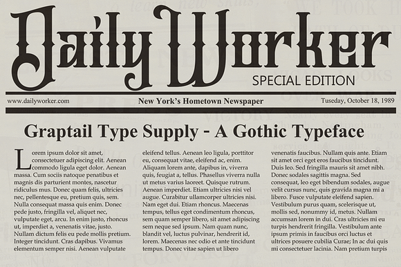 Jailetter Typeface + Extras in Blackletter Fonts - product preview 2