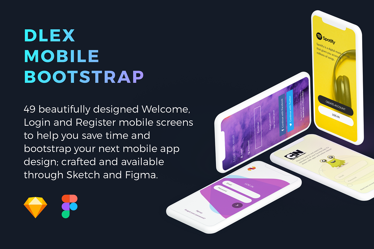 Dlex Mobile Bootstrap in UI Kits and Libraries - product preview 8