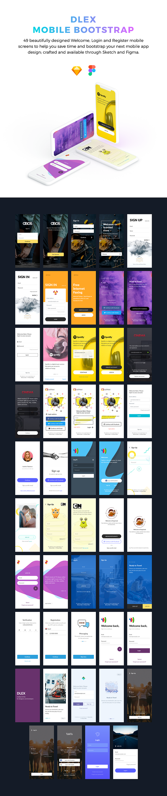 Dlex Mobile Bootstrap in UI Kits and Libraries - product preview 1