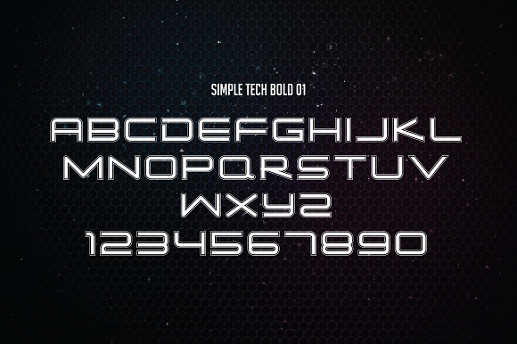 Simple Tech in Display Fonts - product preview 8