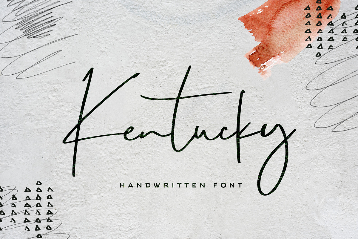 Kentucky Font in Script Fonts - product preview 8