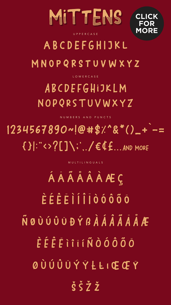 Mittens - Casual Fun Font in Sans-Serif Fonts - product preview 4