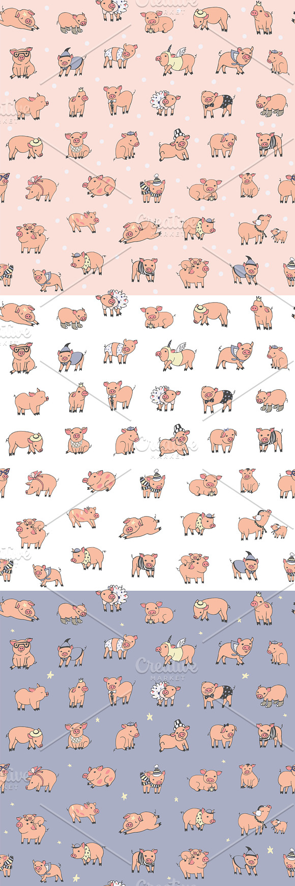 Funny Pigs in Illustrations - product preview 6