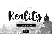 Reality Brush Font