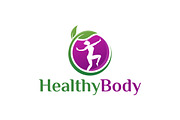 Healthy Body Yoga Logo Template