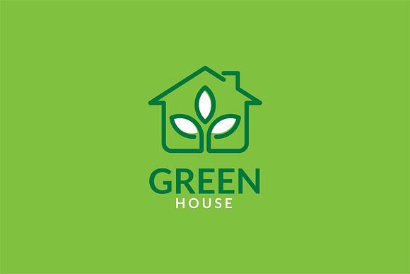 Green House Logo Template in Logo Templates - product preview 1