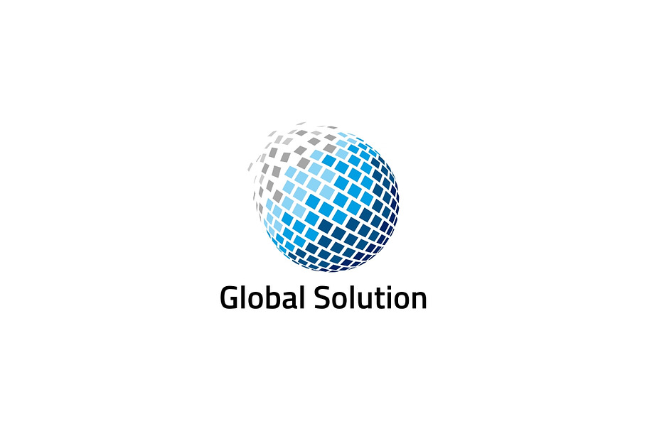 Global Solution Logo Template