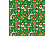 Christmas vector seamless pattern