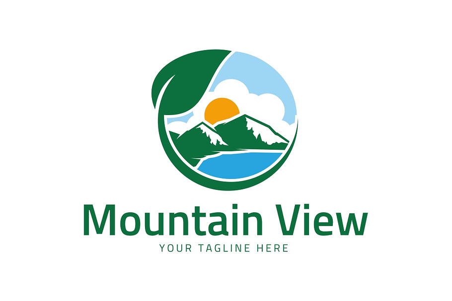 Mountain View Logo Template