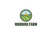 Morning Sun Farm Logo Template