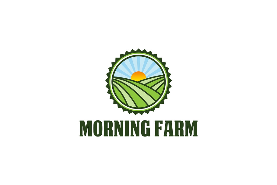 Morning Sun Farm Logo Template in Logo Templates - product preview 8