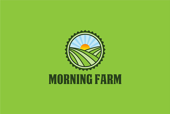 Morning Sun Farm Logo Template in Logo Templates - product preview 1