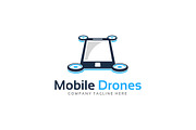 Mobile Phone Drone Logo Template