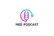 Medical Health Podcast Logo Template
