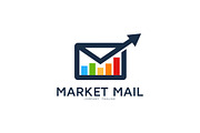 Market Mail Statistic Logo Template