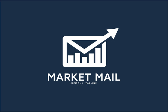 Market Mail Statistic Logo Template in Logo Templates - product preview 1