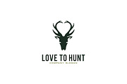 Love Hunting Logo Template