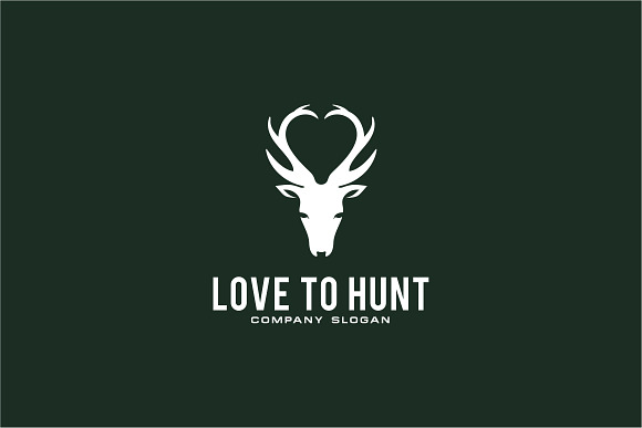 Love Hunting Logo Template in Logo Templates - product preview 1