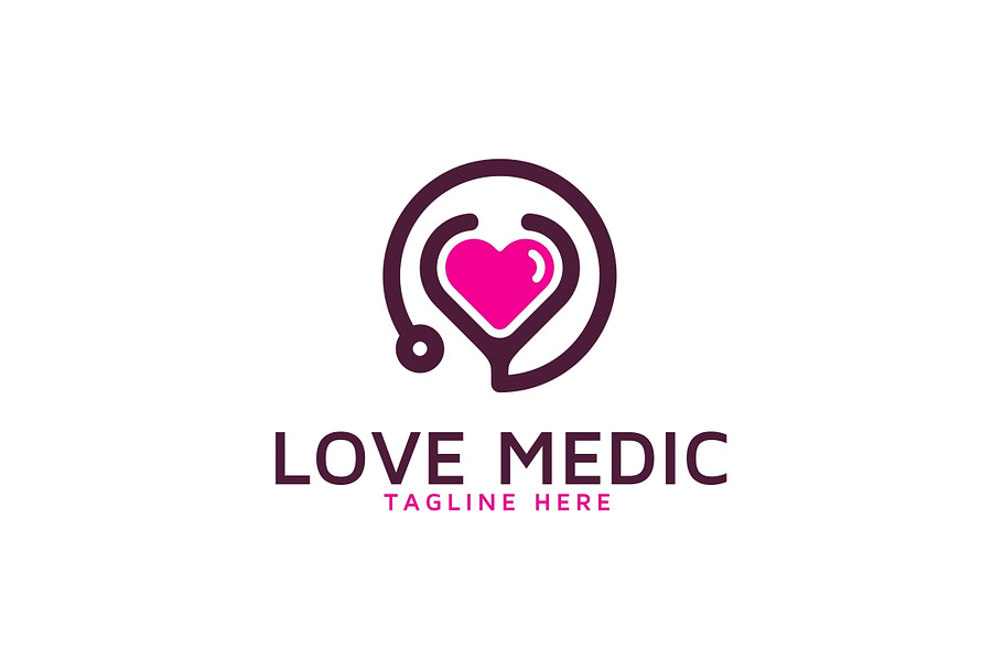 Medical Love Logo Template in Logo Templates - product preview 8
