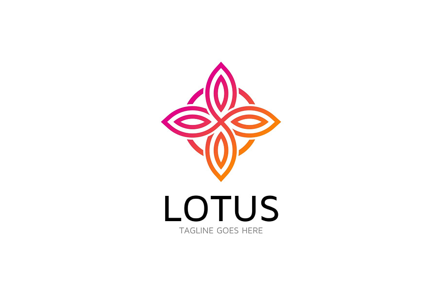 Lotus Flower Logo Template in Logo Templates - product preview 8