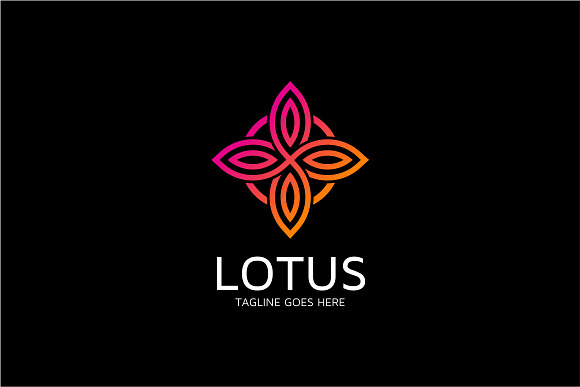 Lotus Flower Logo Template in Logo Templates - product preview 1